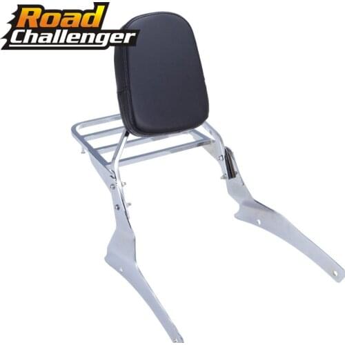 Chrome Backrest Sissy Bar With Luggage Rack For Suzuki Volusia Vl800 Vl400 2001-2004 Boulevard C50 2005-2011 Motorcycle