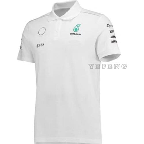 2020 F1 Petronas Printed For AMG Racing GP Short-Sleeved T-shirt Customized Summer Cycling Suit Lapel POLO Shirt Machine Team