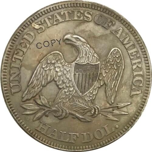 1858 United States Half Dollar Cupronickel Plated Silver Collectibles Copy Coin