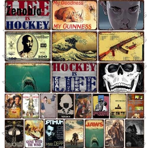 Metal Signs Vintage Metal Poster Anime Movie Tin Sign Decorative Plate for Bar Pub Club Man Cave Wall Decor Plaque Wall Stickers