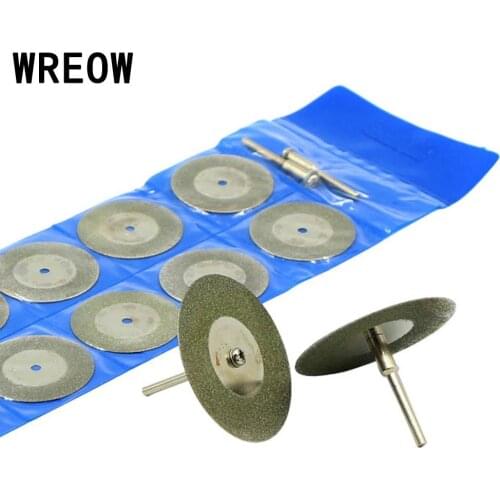 20mm Mini Diamond Saw Blade Coated Rotary circular saw blade Cut Off Wheels Disc 10pcs Tool Set for glass, marble, tile