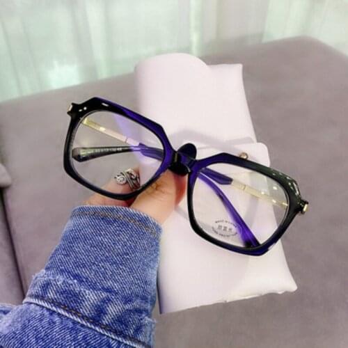 Anti Blue Light Glasses for Women/Men Black Vintage Square Eyeglasses Frames Ladies Computer Lens Radiation Protection Glasses