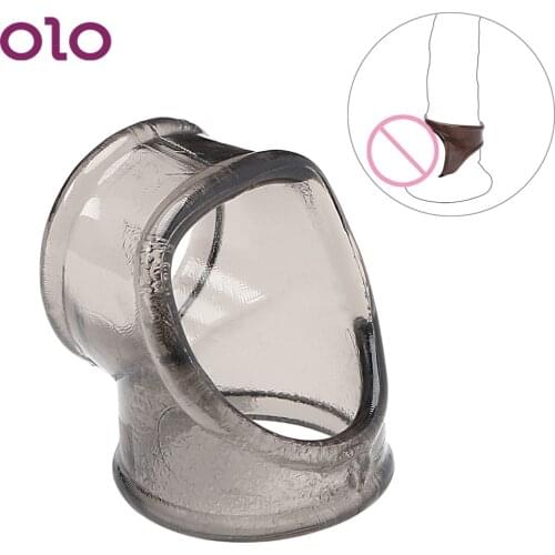 OLO Male Delay Ejaculation Penis Ring Cock Ring Erotic Toys Chastity Cage Scrotal Binding Ring Cheap Things Sex Toys for Men