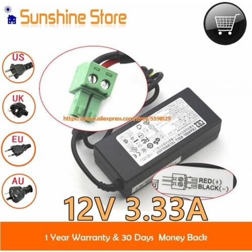 Genuine CWT 12V 3.33A 40W KPL-040F PAA040F Power Charger 6716hwi For LCD DISPLAY CML-190GT Adapter 67165HWI