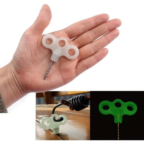 Outdoor nightlight three eye screw camping deck nail threaded tent Wind rope poles building accessories metal stake peg