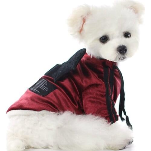 Pet Dog Coat Jacket With Bat Wings Halloween Costumes Cosplay Props Chihuahua French Bulldog Clothing