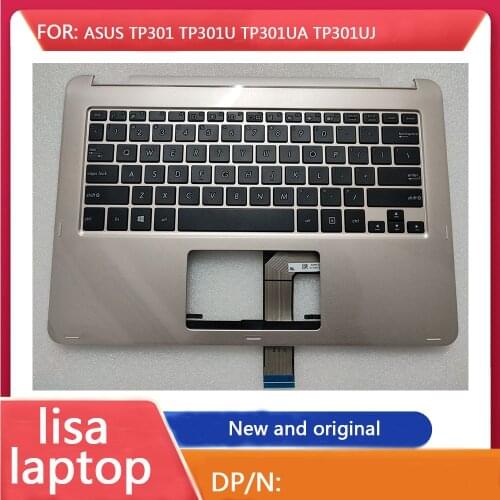 Suitable For Asus TP301 TP301U TP301UA TP301UJ Notebook Palm Pad Keyboard Assembly New English Version Golden