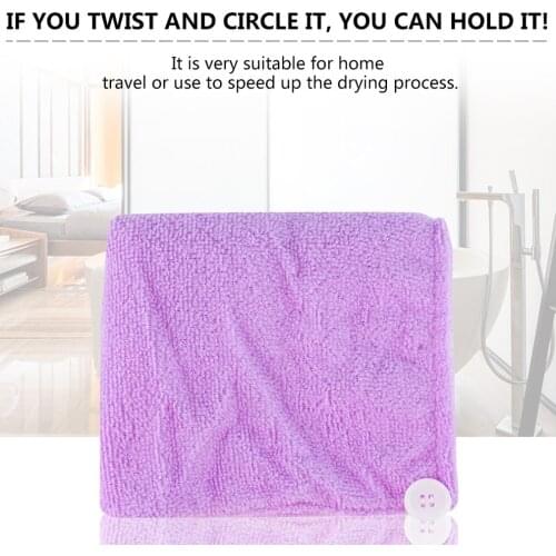 Hot 1pcs Womens Girls Hair Drying Towel Head Wrap Makeup Cosmetics Cap Ladys Magic Quick Dry Bath Hat Color Random Bathing Tool