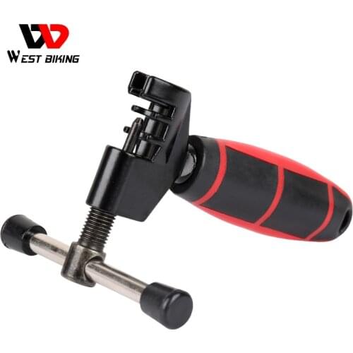 WEST BIKING 1 Pcs Mini Bicycle Steel Cut Chain Splitter Comfortable Handling Cutter Breaker Two Tone Grip Bicycle Repair Tools