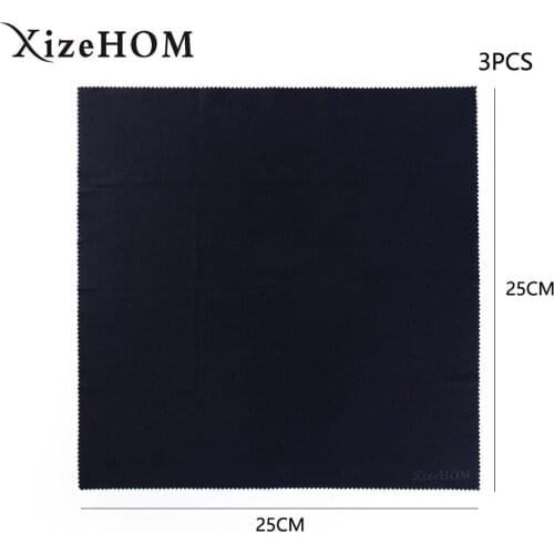 XizeHOM 25*25cm/3pcs Microfiber Cloth For Eyeglasses Screens Lenses IPad Tablets Phones