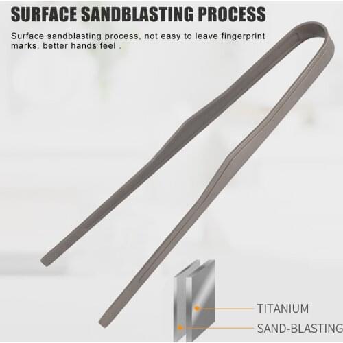 Barbecue Tong Titanium High Temperature Resistant Food Clip Tool