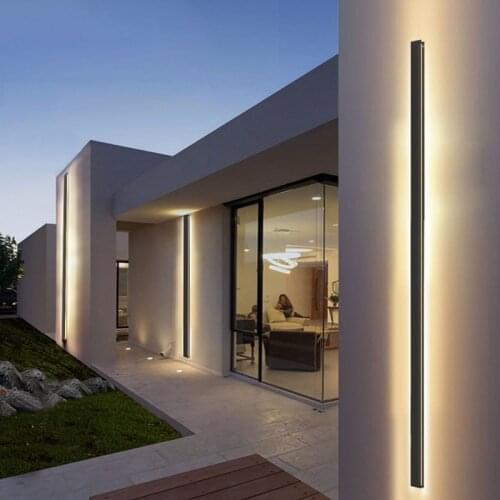 Outdoor Wall Light LED Waterproof Wall Lamp IP65 Aluminum Long Outdoor Wall Light For Garden Villa Porch Light Luminaire