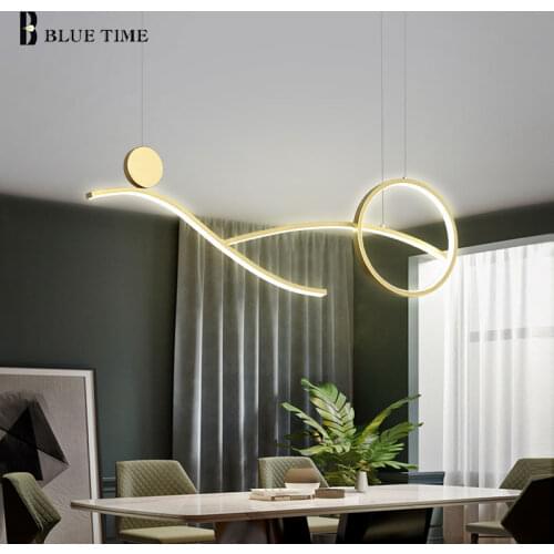 Led Pendant Light 110v 220v Modern Home Chandelier Pendant Lamp for Dining room Kitchen Living room Indoor Lighting Fixture 90cm