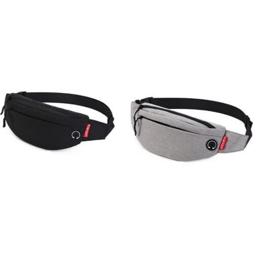 TINYAT Men Male Waist Bag Purse Casual Large Phone Belt Bag Pouch Travel Phone Bag Fanny Banana Bag Hip 4 Pockets