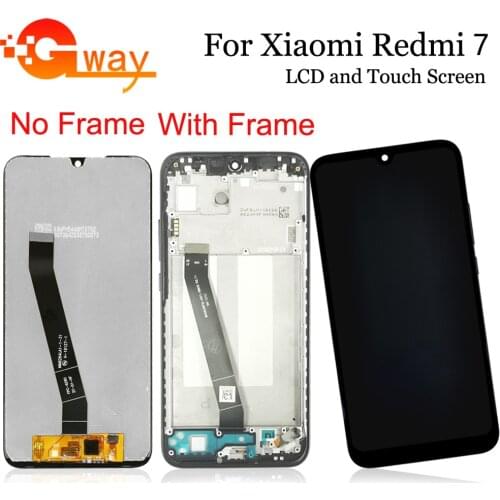 6.26" For Xiaomi Redmi 7 LCD Display+Touch Screen Digitizer + Frame Assembly For Redmi7/Red Rice 7/Red Rice7 Replacement + Tools