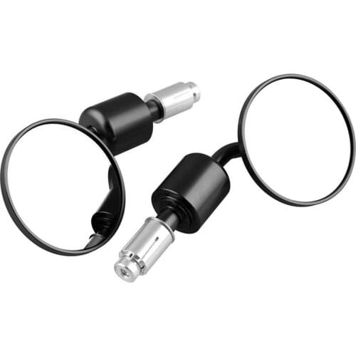 1Pair Motorcycle Rear View Mirror Round Handlebar End Mirror Rearview Mirror Motorcycle Side Mirror Auto Parts