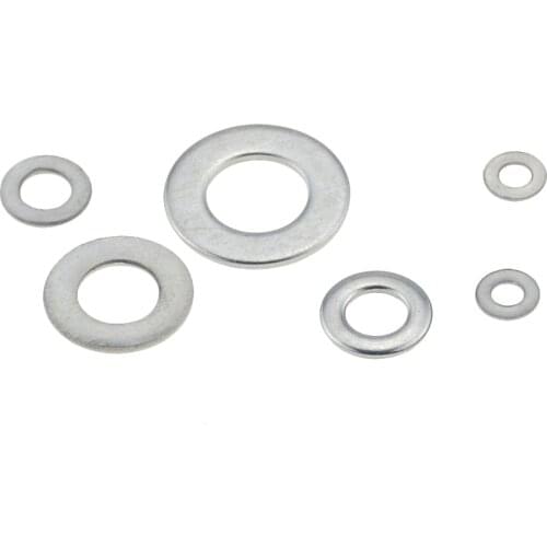 10pcs 50pcs 100pcs GB97 A2 304 Stainless Steel Flat Washer Plain Gasket M1.6 M2 M3 M4 M5 M6 M8 M10 M12 M14 M16 Screw Bolt