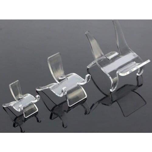 2pcs acrylic shelf stones Crystal cluster stand Mineral specimen display holder