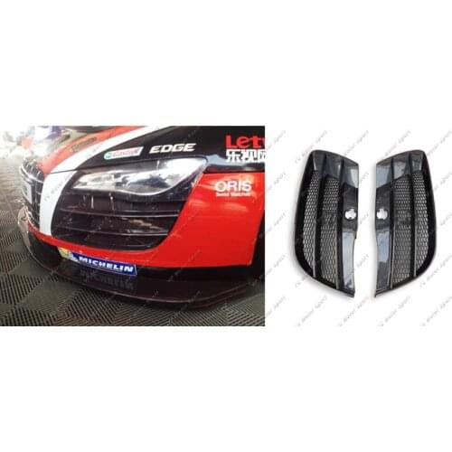Car Accessories Carbon Fiber OEM Front Bumper Side Air Duct Grille 2pcs Fit For 2008-2015 R8 V8 V10 Front Air Duct