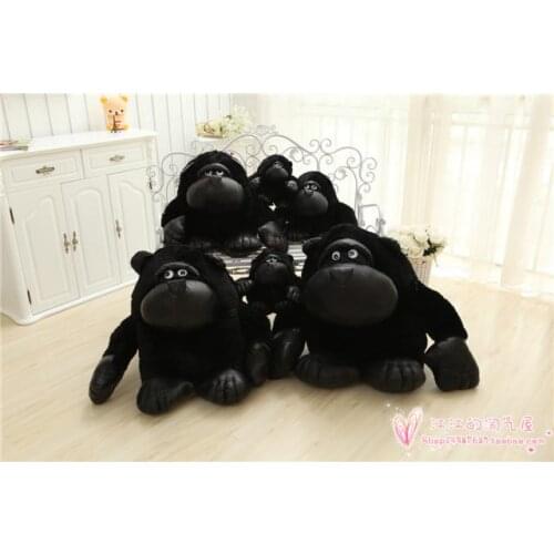 Black Chimpanzee soft plush toy throw pillow,Christmas gift h895