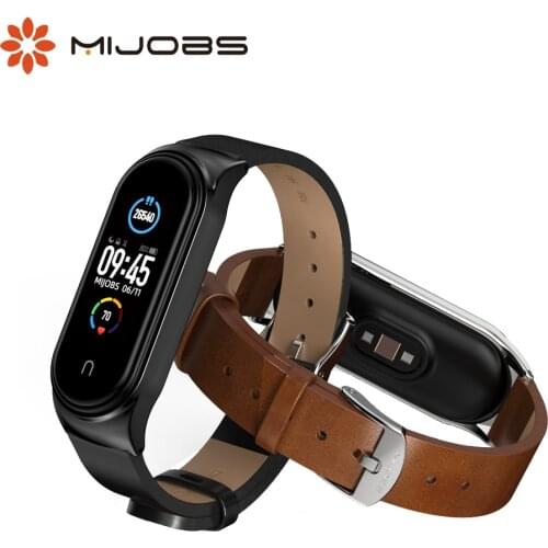 For Mi Band 6 Strap for Mi Band 5 Strap Leather Wristband for Xiaomi Miband 4 3 Bracelet Correa Wrist Belt NFC Global Version