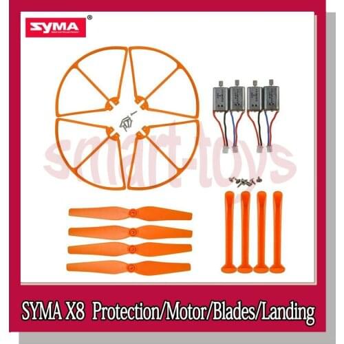 Syma X8 Blades Propellers Guard Motor Landing Skid for SYMA X8 X8C X8G X8W X8HC X8HW RC Drone Quadcopter Parts