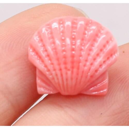 New Scallop Shaped Coral Through Hole Beads DIY Bracelet Pendant Spacer Bead Jewelry Wholesale