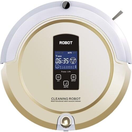 Ship from EU,RU or China) vaccume cleaner multifunction(Sweep,Vacuum,Mop,Sterilize)LCD Touch Screen,Schedule,Auto Charge