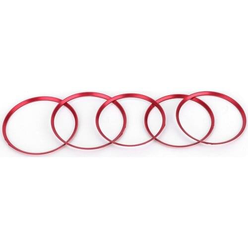 Aluminium Alloy Front Air Conditioning Outlet Circle Decoration Car Replacement Parts Car Interior Practical Accessories