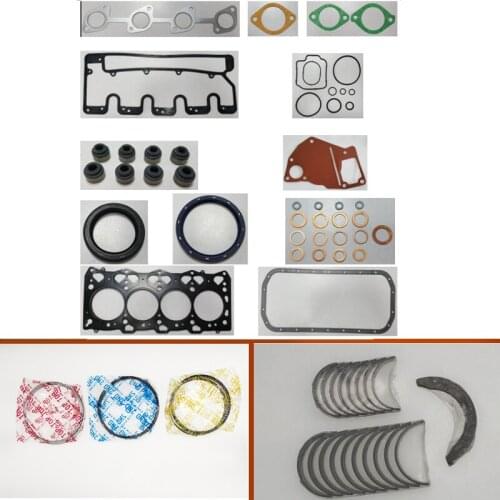 Complete overhaul full gasket set kit main crankshaft connecting bearing piston ring for Hiatch Excavator EX55 engine 4LE1