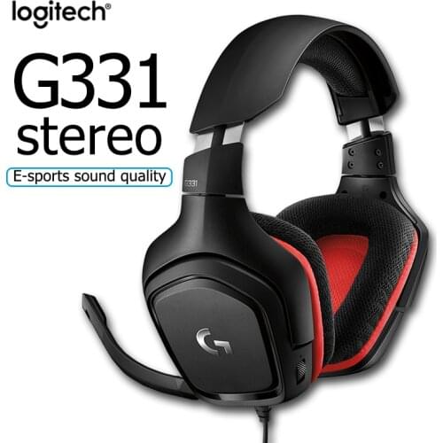 Logitech G331 Stereo Gaming Esports wired headset head-mounted With microphone Support PC, game consoles and mobile devices