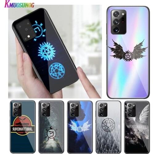 Supernatural Badge logo for Samsung Galaxy S20 FE Plus Ultra Note 10 Lite A91 A81 A71 A51 A41 A31 A21S A11 A01 5G Phone Case
