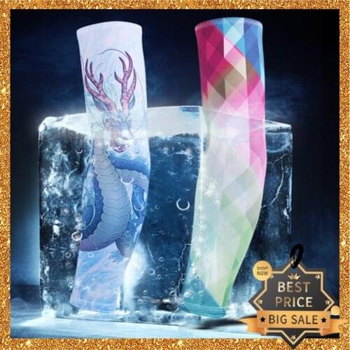 Unisex Summer Sleeve Men Women Outdoor Cycling Driving UV Protect Sports Arm Warmer Ice Silk Sunscreen Sleeves Quick Dry Running