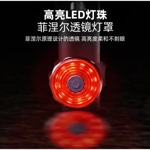Bike Light 6 Mode USB Rechargeable LED Cycling Bicycle Bicycle Warning Front Rear Tail Light Lights for Bike SAL99