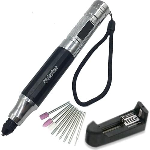 YEODA 3.7V Small Electric Grinder Lithium Electric Carving Lettering Pencil Hand Electric Drill Burnishing And Polishing Machine