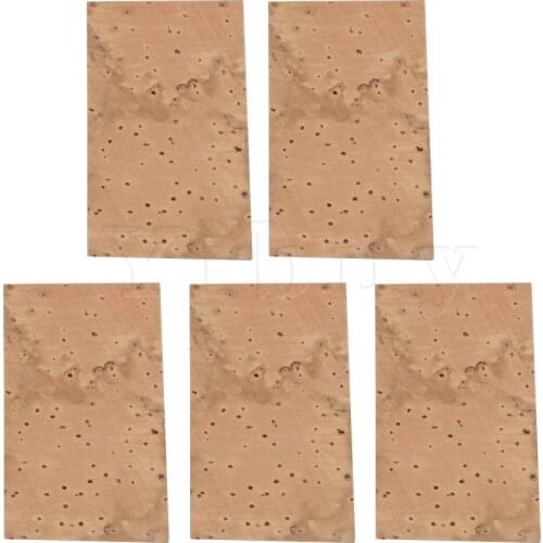 Yibuy 5pcs 45x25x1mm Neck Cork Sheets for Flute Clarinet Sax Replacement Parts