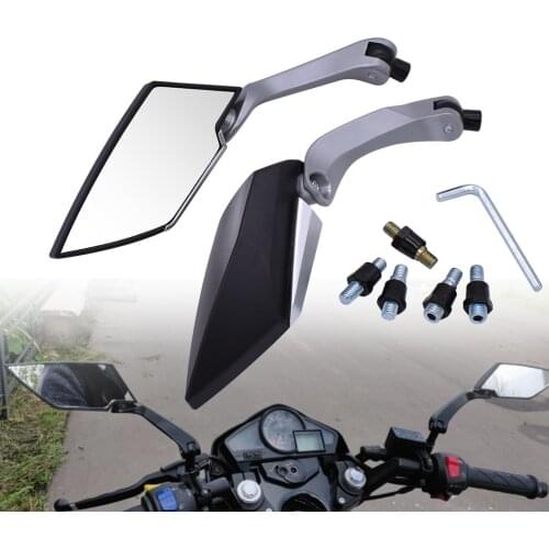 Motorcycle Rear Mirror 8mm 10mm Moto Modification Back Side Mirrors For Honda Goldwing 1800 GL1800 ABS F6B honda silver wing 600