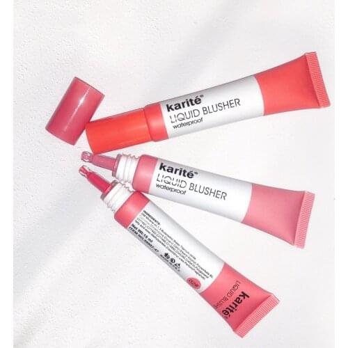 KARITE 3 Colors Liquid Blush Facial Cheek Makeup Long Lasting Natural Cheek Blusher Face Liquid Blusher Cosmetics TSLM1