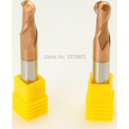 1PCS SLONS S500-R6x12x75L 60HRC BALL nose tungsten CARBIDE milling cutter end mills for hardened steel