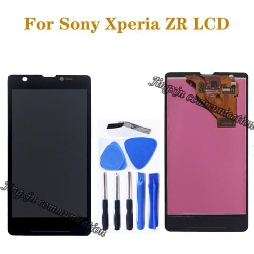4.55" original display For Sony Xperia ZR LCD touch screen digitizer for Sony Xperia ZR M36h C5502 C5503 LCD repair parts
