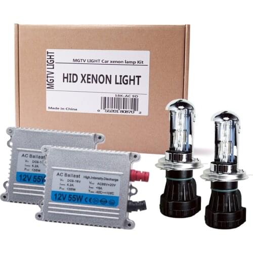 55W HID Xenon Kit H4-3 Bi-Xenon H1 H3 H7 H11 9005 HB3 9006 HB4 H13-3 9004/7-3 Bi-xenon Kit 4300K 5000K 6000K Xenon HID Headlight
