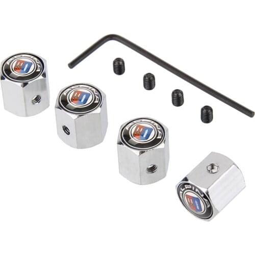 Car Styling Wheel Tire Valves Caps AntiTheft Cover For BMW Alpina Logo E46 E39 E90 E36 E60 F30 X5 E53 F10 E30 E34 F20 E87 X5 E70