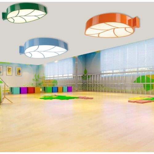 Children lamp creative cartoon amusement park childrens clothing shop childrens room Ceiling Lights leaves kindergarten