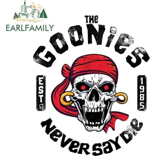 EARLFAMILY 13cm x 10.5cm for The Goonies Waterproof Decal Fashion Occlusion scratch Anime waterproof funny Window car stickers