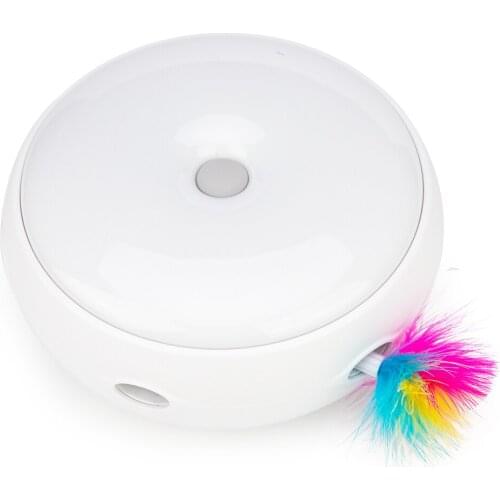 Electric Cat Toy Smart Teasing Cat Stick Crazy Game Spinning Turntable Cat Catching Mouse Donut Automatic Turntable Cat Toy