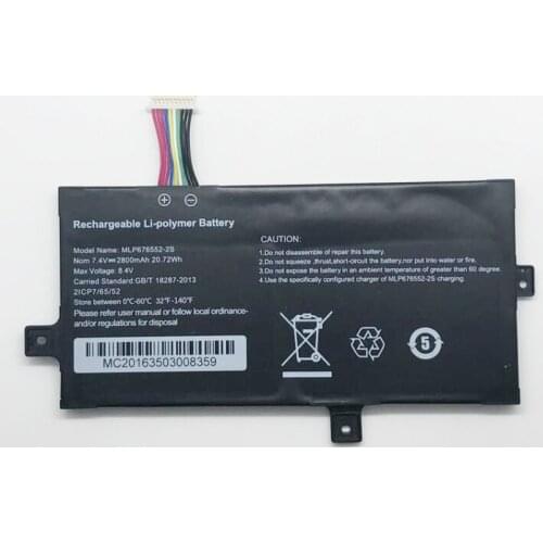 GeLar 7.4V 2800mAh 20.72Wh MLP676552-2S Battery For MLP676552-2S Built-in bateria Li-Polymer Batterie