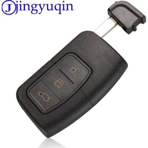 Jingyuqin Remote 3b Car Key Case Cover Fob For Ford Smart Key Shell With Small Key Fob Blank