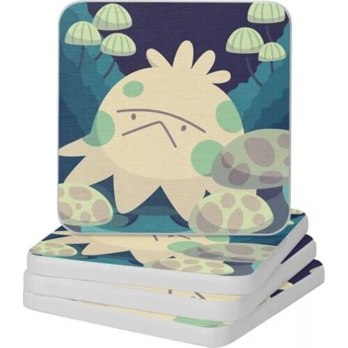 Shroomish Diatom Square Round Coaster Non Slip Cup Bonsai Mat Soap Toothbrush Pad Wholesale Diameter 10cm