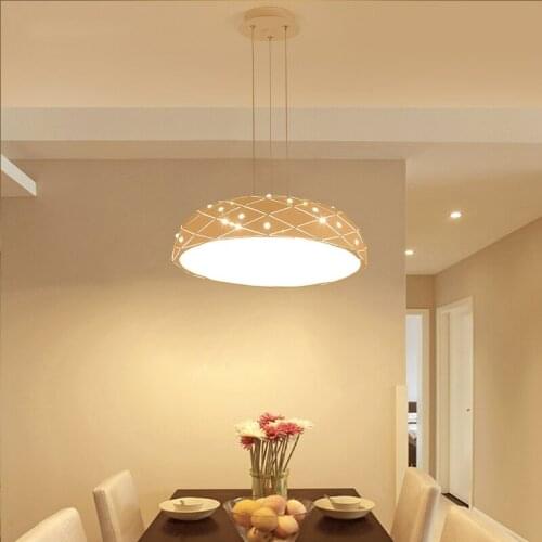 Nordic restaurant chandeliers modern minimalist single head round personality creative art European table led dining room light