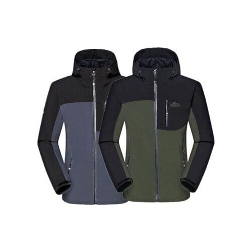 Outdoors Men Windstopper Softshell Climbing Jacket For Camping Hiking Camping Skiing Waterproof Cycling Fleece Warm Coat 5xl